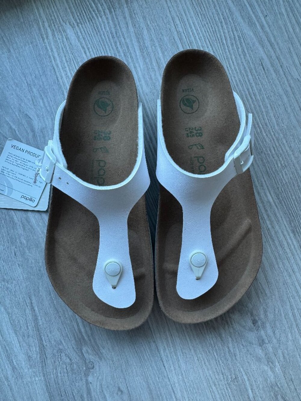 Birkenstock Gizeh Platform Vegan Sandals – White – Size EU 38 (US 7–7.5) - Picture 5 of 15